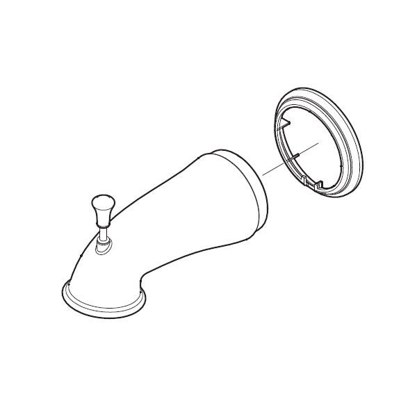 Pfister Pfister Tub Spout Diverter 808Tm 920531J Zoro